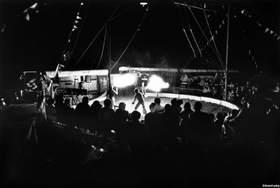 Ombrie, Italie, Cirque Bidon 1979-80 © Bernard Lesaing