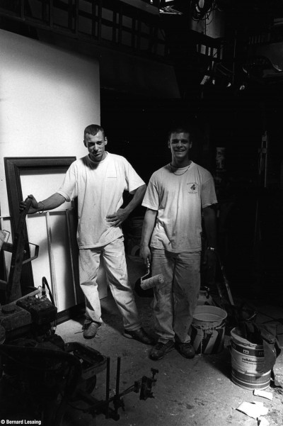 Rénovation de logement, formation au métier de tapissier peintre, 2003, Bernard Lesaing