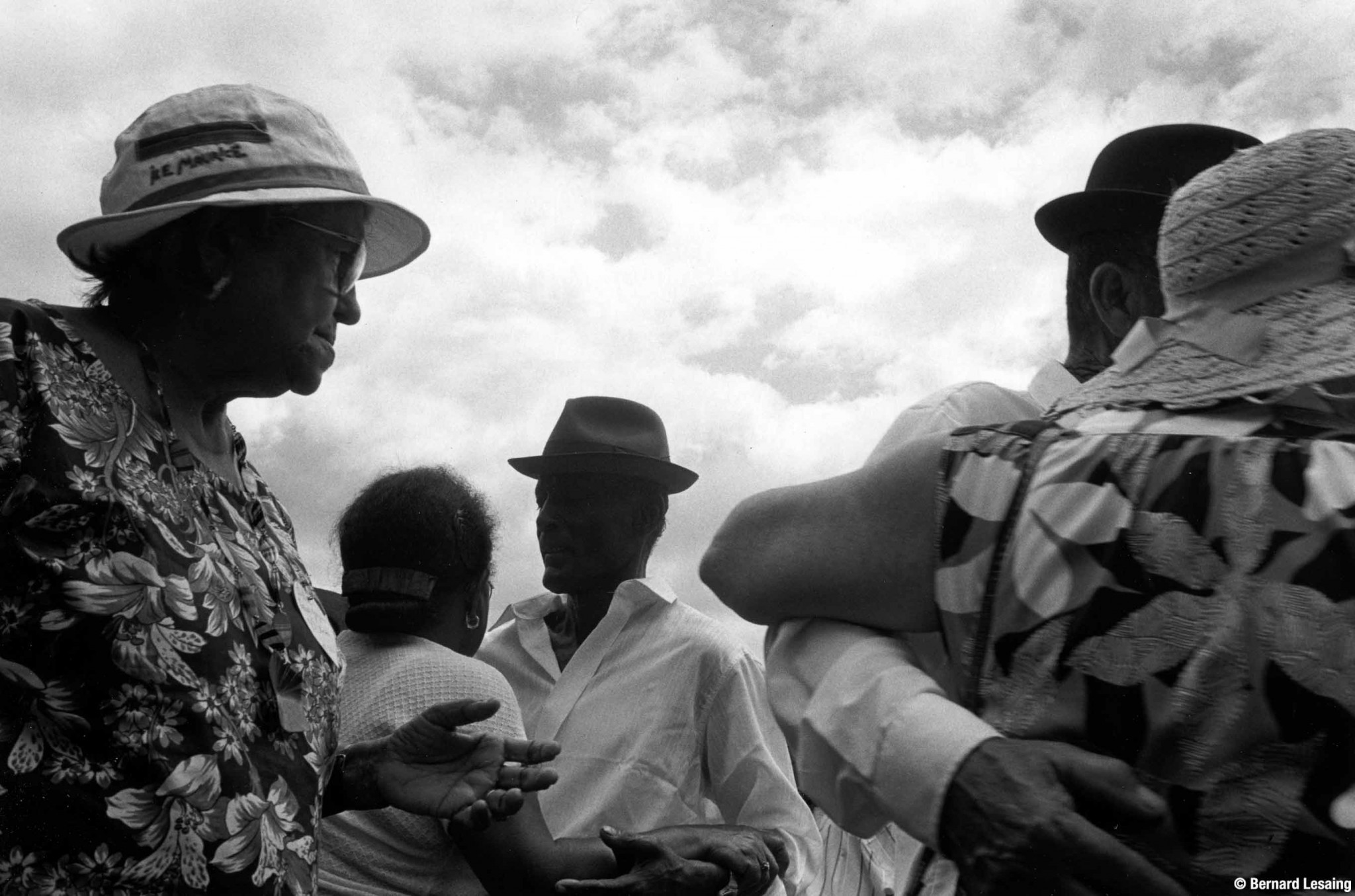 Danse du séga, fête des "Gramouns", Le Port, 1993 © Bernard Lesaing