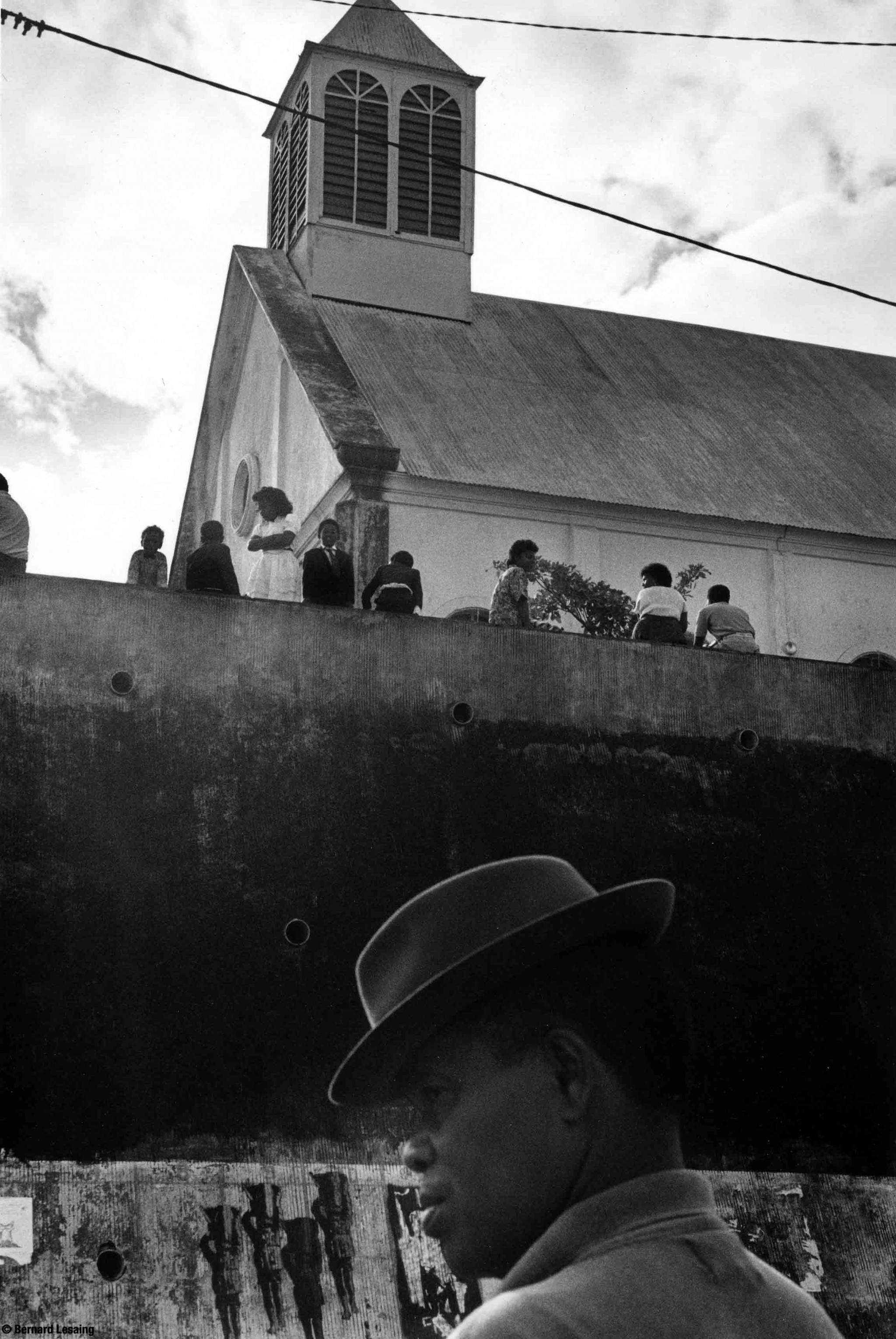 L'église de Piton Saint-Leu, 90's © Bernard Lesaing