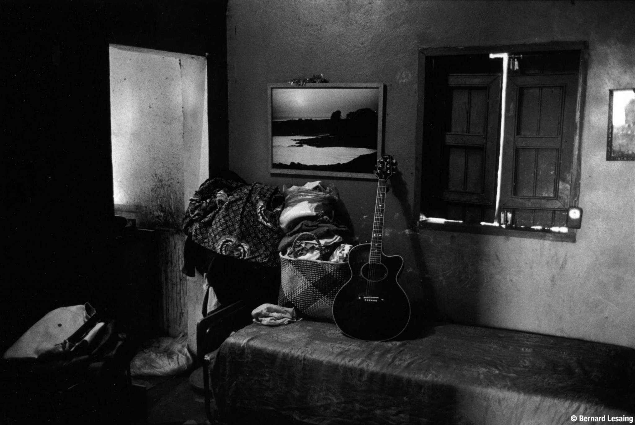 Chez Patrick Persée- la chambre à coucher 90's © Bernard Lesaing