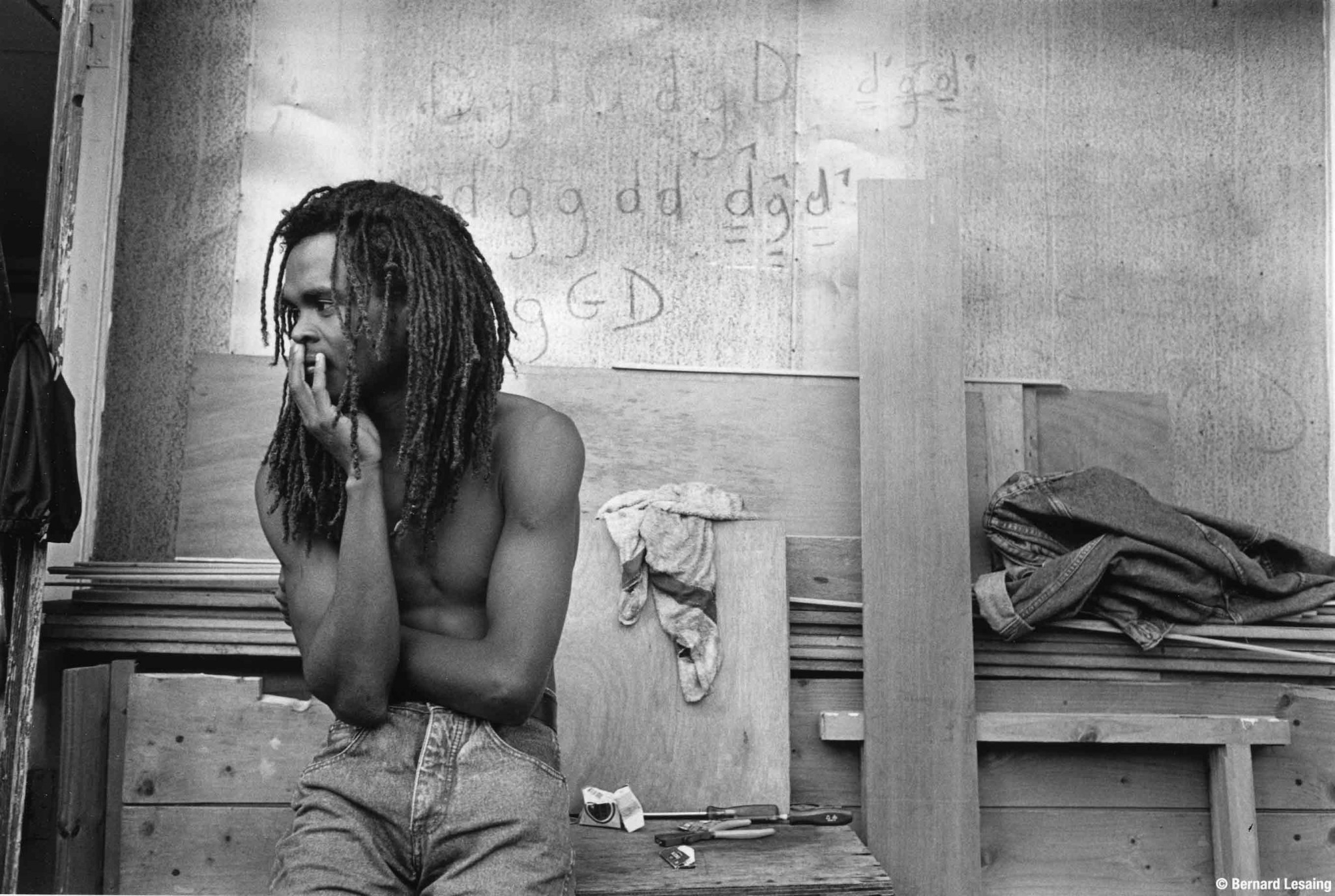 Chez Joël, pendant les répétitions et l'enregistrement 1992 © Bernard Lesaing